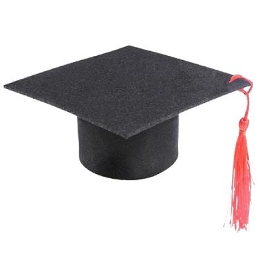 Imagem de Chapéu de porquinho-da-índia chapéu de formatura acessório de cabeça fantasia tema de formatura presente cosplay boné de solteiro pequeno animal de estimação hamster acessório de cabeça traje de hamster roupa para animais de estimação