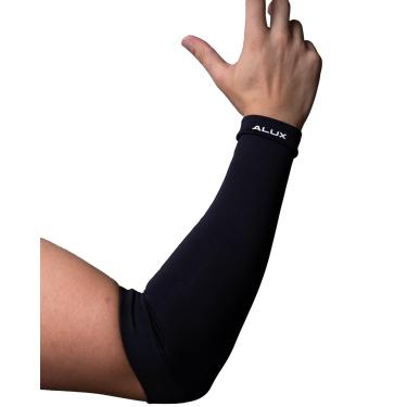 Imagem de Manguito Longo com Proteção Solar Alux - Cor Preto - Tam P