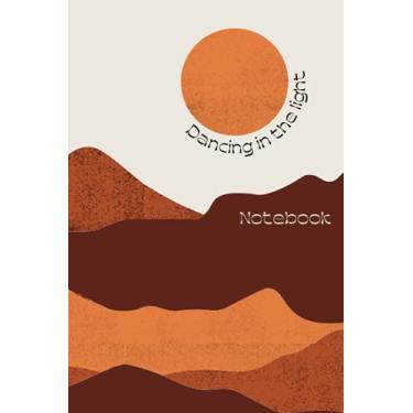 Imagem de Dancing In The Light Notebook: Beach, Mountains Design | Organic Textures Collage Dotted Grid Matrix Journal | Organized Planner | Simple Diary | ... | For Office, School, College Notes