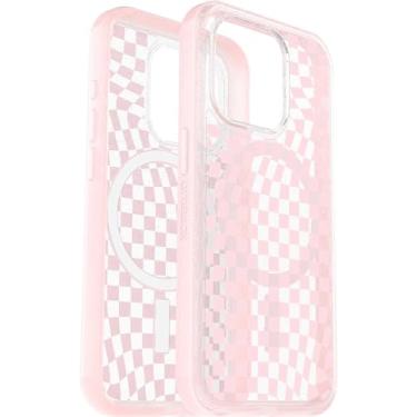 Imagem de OtterBox Capa para iPhone 14 Pro Max (apenas) Symmetry Clear Series+ - Xeque-mate (rosa) - Ultralegre - Encaixa-se ao MagSafe - Bordas elevadas protegem a câmera e a tela - Embalagem sem varejo