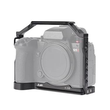 Imagem de FocusFoto Gaiola de câmera para câmera sem espelho Panasonic Lumix S5 II S5IIX, DC-G9M2 G9II, moldura de extensão de liga de alumínio com trilho NATO, montagem de parafuso de 0,6 cm, placa de