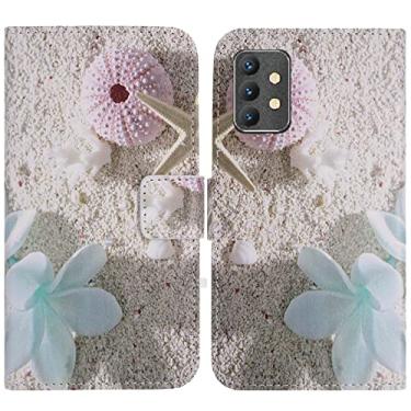 Imagem de TienJueShi Sea Star Fashion Stand TPU Silicone Book Stand Flip PU Leather Protector Phone Case para Umidigi A13 Pro Max 5G 6,8 polegadas Capa Carteira Etui
