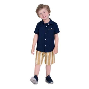 Imagem de Conjunto Infantil Masculino Camisa + Bermuda Milon 15091