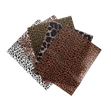 Imagem de Tofficu 5 Unidades Vinil de leopardo roupas de vinil de transferência de calor ferro leopardo em vinil tecido algodão Tecidos de algodão filme de transferência faça você mesmo