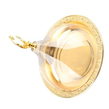 Imagem de Prato de Servir Vintage Dourado Elegante, Bandeja Transparente de Acrílico Com Cúpula Eid Mubarak para Bolo, Salas de Jantar de Casamento