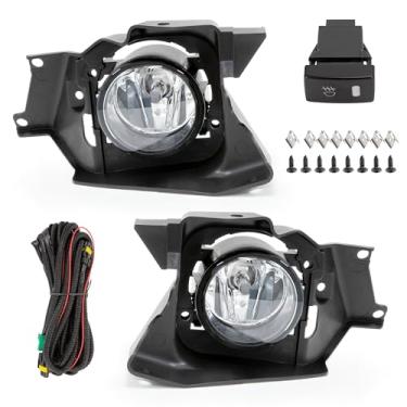 Imagem de Cherbo Faróis de neblina adequados para Honda CR-V 2012 2013 2014 com lâmpadas transparentes H11 Kit de farol de neblina com fios, 1 par do lado do motorista e do passageiro