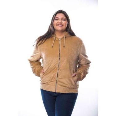 Imagem de Jaqueta Crocker Plus Size Veludo Capuz Feminina-Feminino