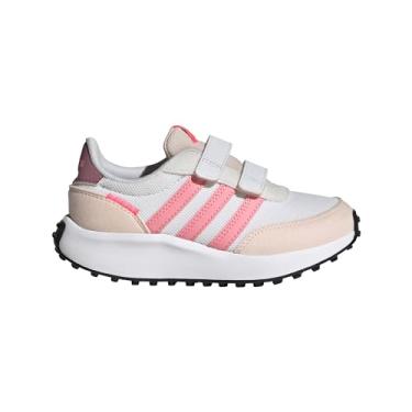 Imagem de adidas Tênis infantil unissex Run 70s, Branco/Rosa Bliss/Rosa Lúcido, 1.5 Little Kid