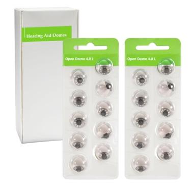 Imagem de Cúpulas de aparelho auditivo para substituições Phonak, cúpulas de aparelho auditivo Phonak (cúpulas abertas Honak tamanho grande / 2 pacotes), cúpulas universais para acessórios de aparelho auditivo