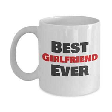 Imagem de Caneca de café Best Boyfriend and girlfriend Ever - Best Girlfriend Ever - Best Boyfriend Ever - Presentes para namorado e namorada - Presentes de Dia dos Namorados - Ideia de presente única (Melhor namorada)