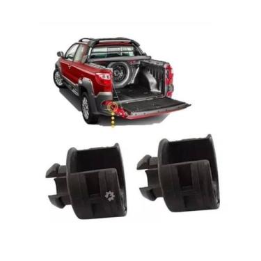 Imagem de Par Bucha Tampa Traseira Fiat Strada 2008 2012 2013 Original