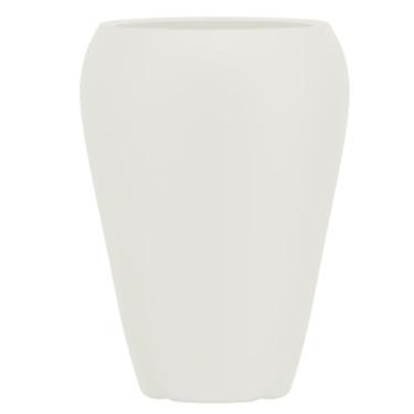 Imagem de Vaso Fibra De Vidro Cachepot Decoração Tipo Vietnamita Tóquio P (Off White Fosco)