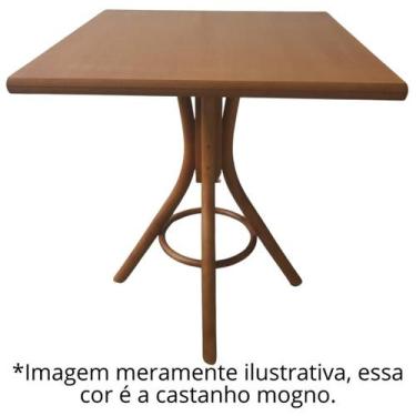 Imagem de Mesa Eva Selva Quadrada 70x70cm - Restaurante Cafeteria Cozinha Sala d
