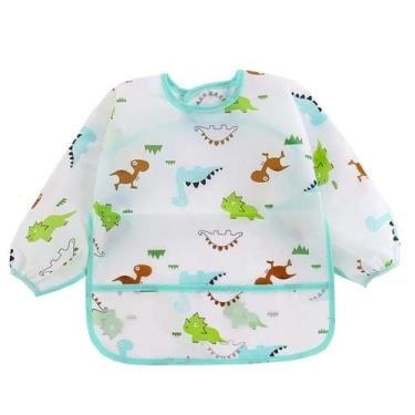 Imagem de Babador manga longa BLW Baby - Mundo Dino - Minha Estrelinha