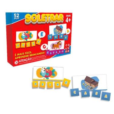 Imagem de Jogo Educativo Aprendendo Soletrar Pedagogico Letras Simbolo - Pais e 