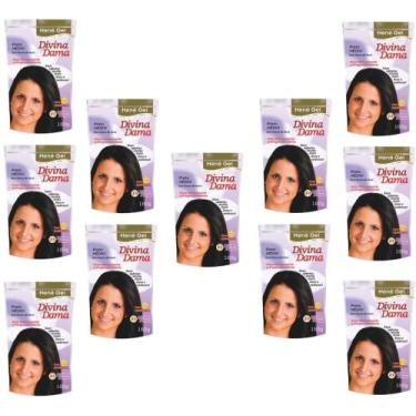 Imagem de Hene Em Gel Jaborandi 09x180gr Divina Dama Preto Medio (Preto Natural)