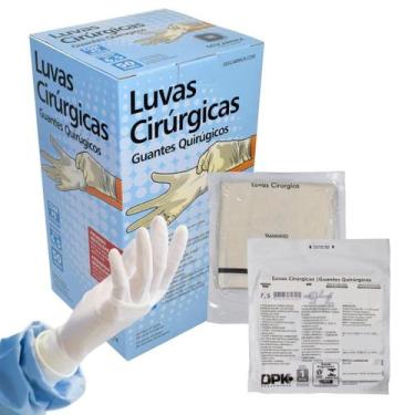 Imagem de Luva Látex Cirúrgica Estéril Descarpack com Pó 50 Pares 100 unidades, 