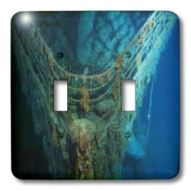 Imagem de 3dRose LLC lsp_100314_2 Interruptor de interruptor duplo Bow of Sunken Titanic