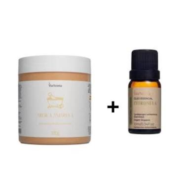 Imagem de Kit 1 Argila Amarela 300 gramas + 1  Óleo Essencial Citronela 10ml - V