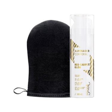 Imagem de Kit Skelt - Red Carpet Glow Iluminador Corporal Skelt 120ml e Luva Apl