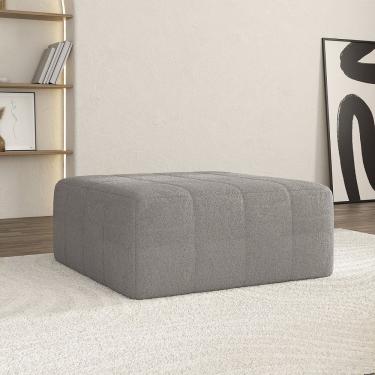 Imagem de Puff Modular de Espuma Easybox Cabecasa Madeiramadeira Cinza Claro