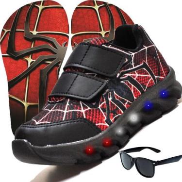 Imagem de Tenis Masculino Infantil Led Aranha Oculos Chinelo - VICK KIDS, 32, Pr