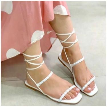 Imagem de Sandália Rasteira Rasteirinha Moda Feminina Amaração - Art Boots, Bran