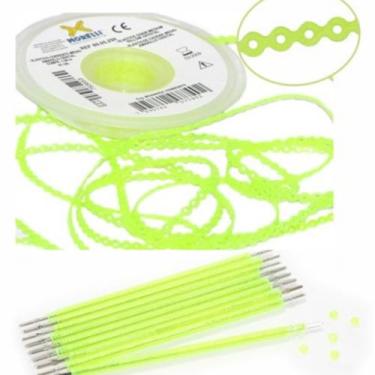 Imagem de Kit 10 elastic bengala amarelo cristal + 1 corrente amarelo cristal mé