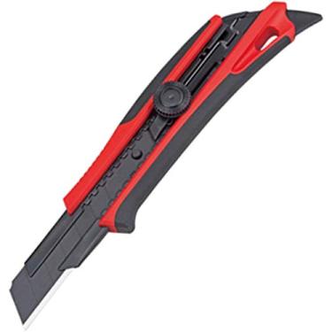 Imagem de Faca utilitária TAJIMA – Cortador de caixa de lâmina de encaixe de 7 pontos com trava automática e 2 lâminas rígidas de rock – DFC670N-R1, DFC670N-R1, Auto-lock