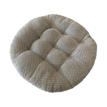 Imagem de ＡＷＨＡＯ Almofada de cadeira de travesseiro de chão para adultos 45x45 cm tapete de meditação almofada de assento para interior, tatami, quarto, yoga