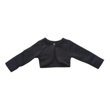 Imagem de Bolero Infantil Menina Matelassê Festa Casual Luxo Casaco - Pequenos E