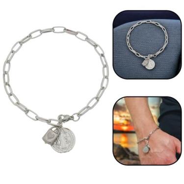 Imagem de Pulseira Cadeia Consagração São Bento Corrente Inox - FORNECEDOR 13