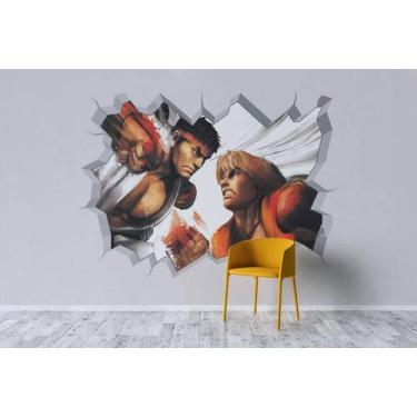 Imagem de Adesivo Buraco de parede Street Fighter - Império da Impressão