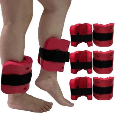Imagem de Kit 3 Pares de Caneleiras de Hidroginástica Em EVA Peso 3 à 4kg DF4032
