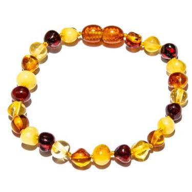 Imagem de Pulseira acima de 20cm Âmbar Báltico Misto Polido - Âmbar Original, 21