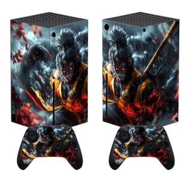 Imagem de PlayVital Cloudstorm Wukong Capas de vinil personalizadas para controle sem fio Xbox Core, adesivos de capa de decalque para controle de console Xbox Series X
