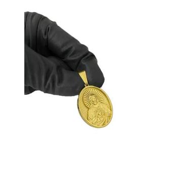 Imagem de Pingente Jesus Oval - Banhado a Ouro 18k - Tojoia18K, 60cm, 70cm