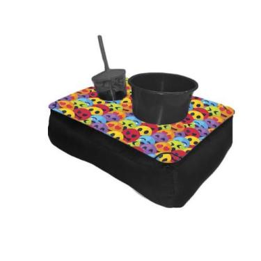 Imagem de Kit Almofada C/ Porta Pipoca Balde + 1 Copo Desenho Infantil Kids - De