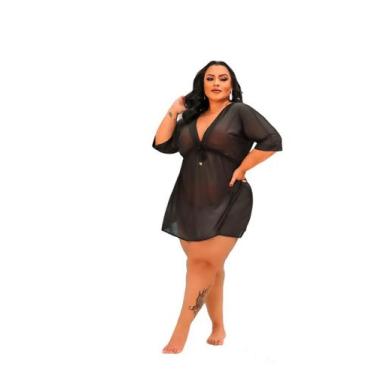 Imagem de Saída De Praia-saia- Plus Size- Feminina Tendência 48 Ao 60 - Ousadia 