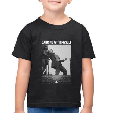Imagem de Camiseta Algodão Infantil Dancing with myself - Foca na Moda, Preto, 1