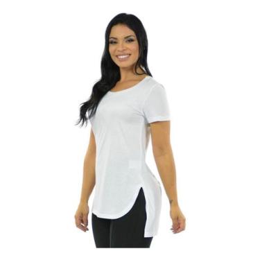 Imagem de Blusa Mullet Tapa Bumbum Academia Blusinha Gola Redonda Feminino - Ves