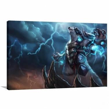Imagem de Quadro decorativo League Of Legends - Jogos Online - Tela em Tecido - 