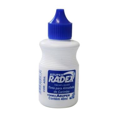 Imagem de Tinta para Carimbo 40 ML - Azul - Radex, 50 , P