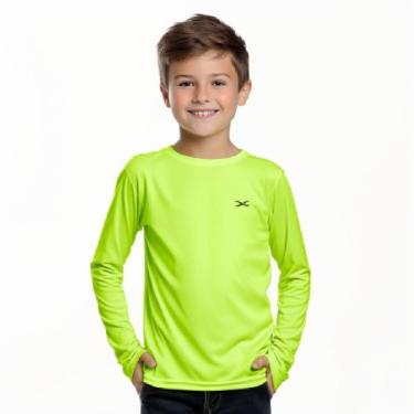 Imagem de Camisa segunda pele UV Infantil Moda Praia Verão Tamanhos 2 a 16 anos 