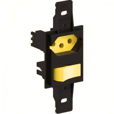 Imagem de Interruptor Paralelo + Tomada 2P+T  250V~ Padrão Klin Weg, 10A