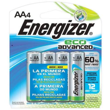 Imagem de Pilha Ecologica Energizer Eco Advanced AA4 Alcalina de 1,5V