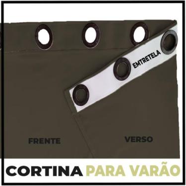 Imagem de cortina blackout Para varão Brenda 6,00 x 2,70 ilhiois branco - Bravin