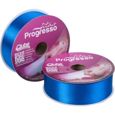 Imagem de Fita de Cetim 38MM 50M Azul Royal 214 - Fitas Progresso