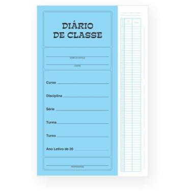 Imagem de Diário de Classe Mensal 12 Folhas Pacote com 50 - 15CM X 32CM - Tamoio