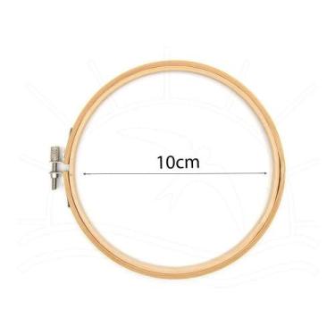 Imagem de Bastidor de Bambu com Regulador Círculo, No 4 - 10,1CM